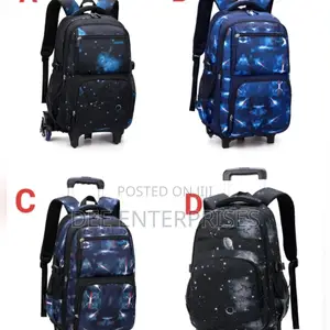 Rolling Trolley School Bag