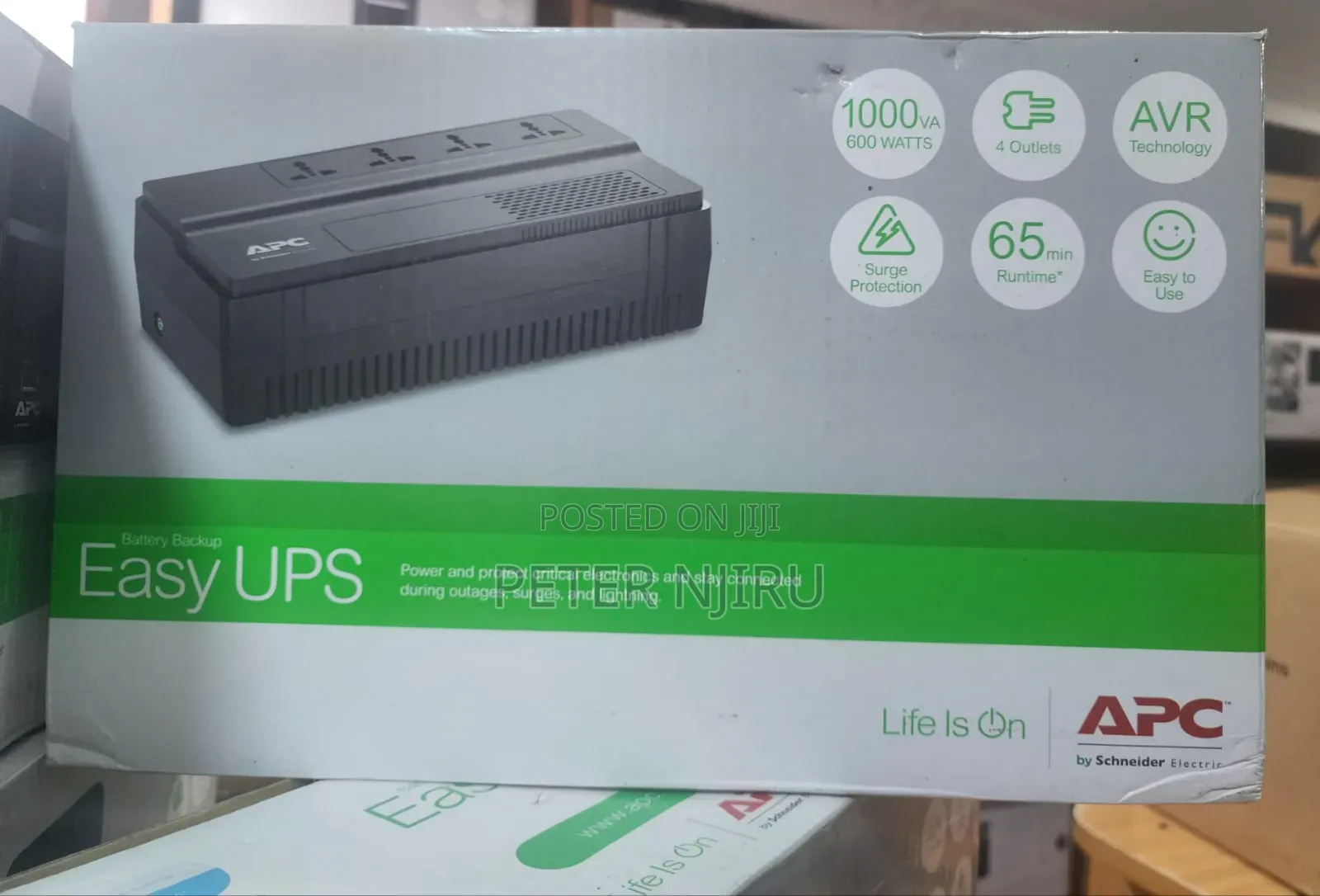 Apc Easy Ups Bv 1000va, Avr, Universal Outlet, 230v