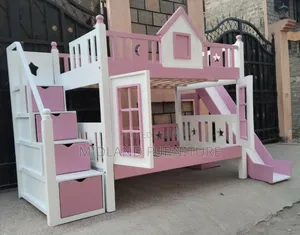 Children Double Decker ,/ Bunk Beds With Slide in Kenya