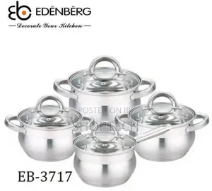 8pcs Edenberg Stainless Steel Cookware