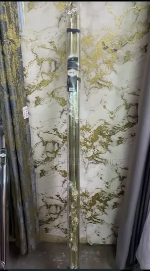 3m Double Gold in Color Window Curtain Rod