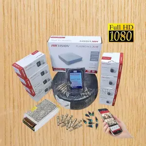 8 Hikvision 1080p Full Hd Outdoor/Indoor CCTV Cameras Complete Kit