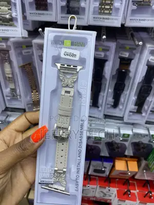 Toyouths Leather Bling Band Apple Watch Strap for 42 44 45 49mm