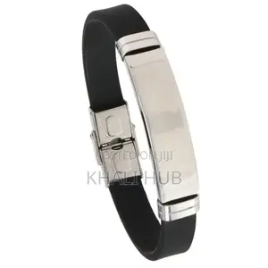 Rubber Bracelets With Stainless Steel Lock