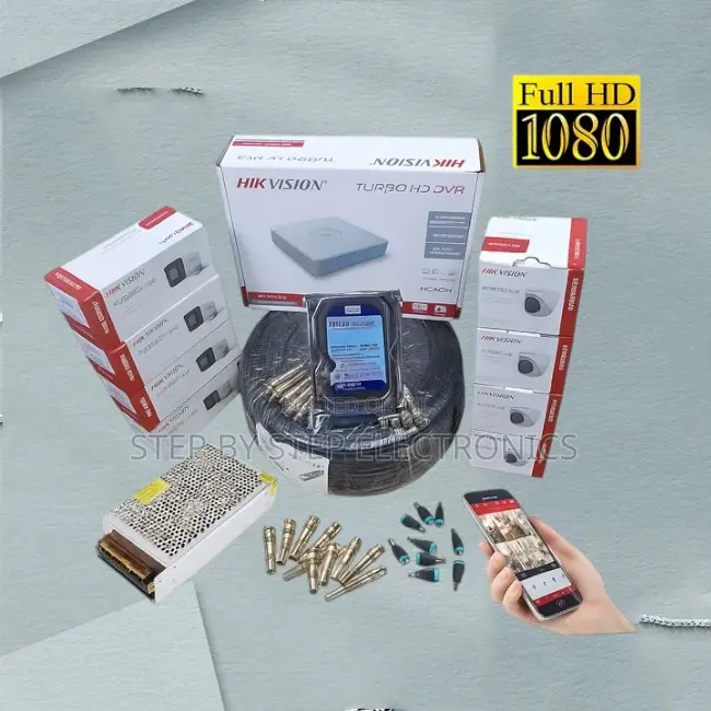 High Functionality 8 Hikvision 1080p Full Hd CCTV Cameras Complete Kit
