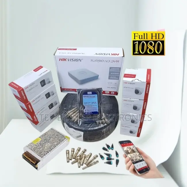 Stunning Image 8 Hikvision 1080p Full Hd CCTV Cameras Complete Kit