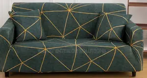 Green Printed Sofa Cover