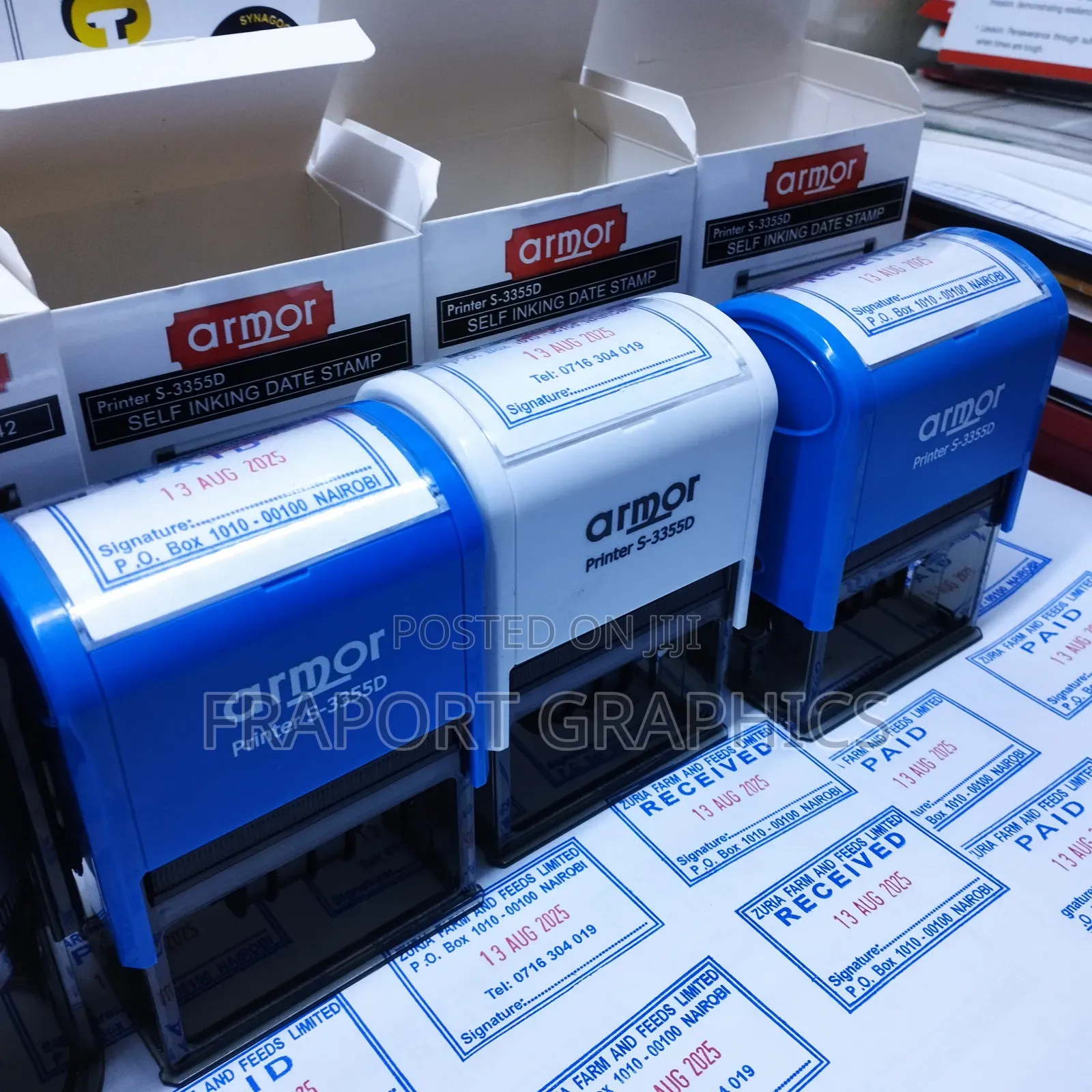 Self Inking Rubber Stamp