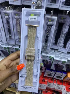 Wqaert Stretchy Nylon Bling Straps Apple Watch 42 44 45 49mm