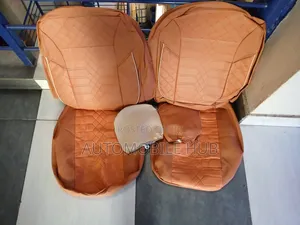 Car Leather Leather Covers Beige- Seat Covers for Cars