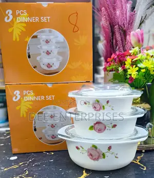 3pcs Glass Casserole