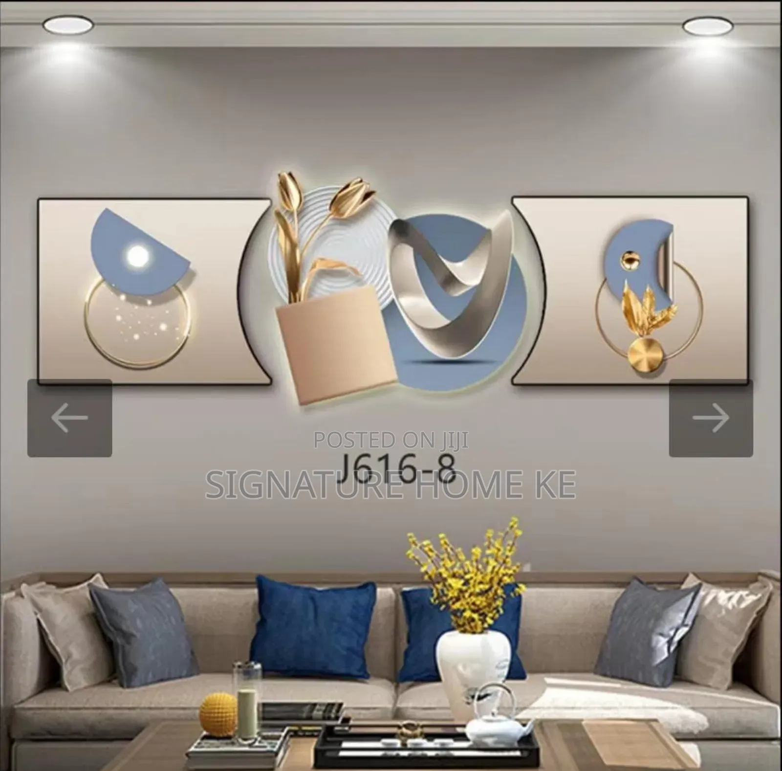 3pc 3 in 1 Elegant Wall Clock