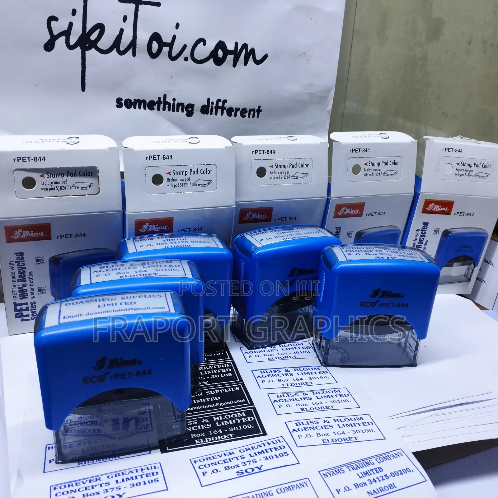 Plain Self Inking Rubber Stamp