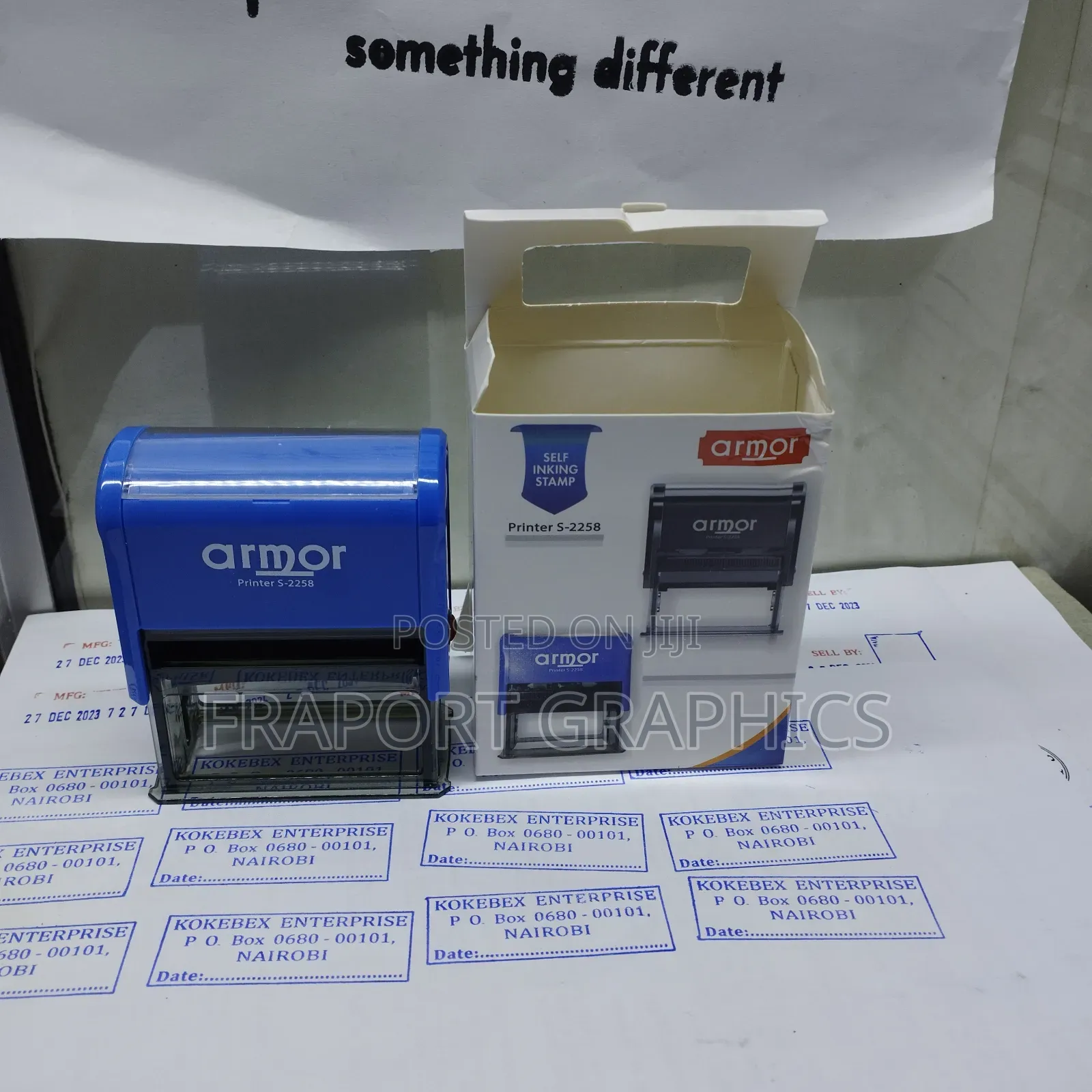 Plain Self Inking Rubber Stamp