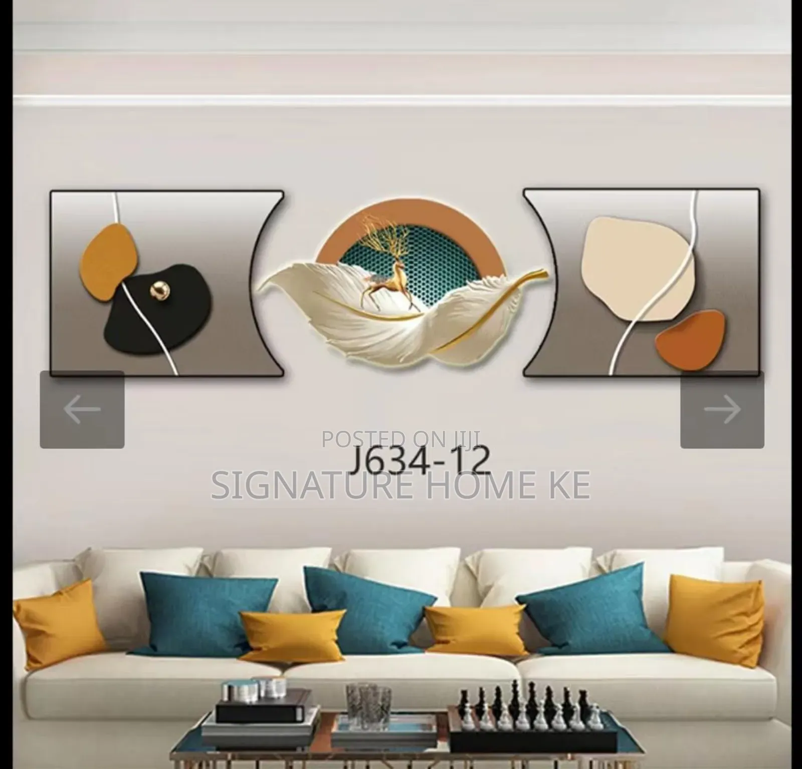 3pc 3 in 1 Elegant Wall Clock