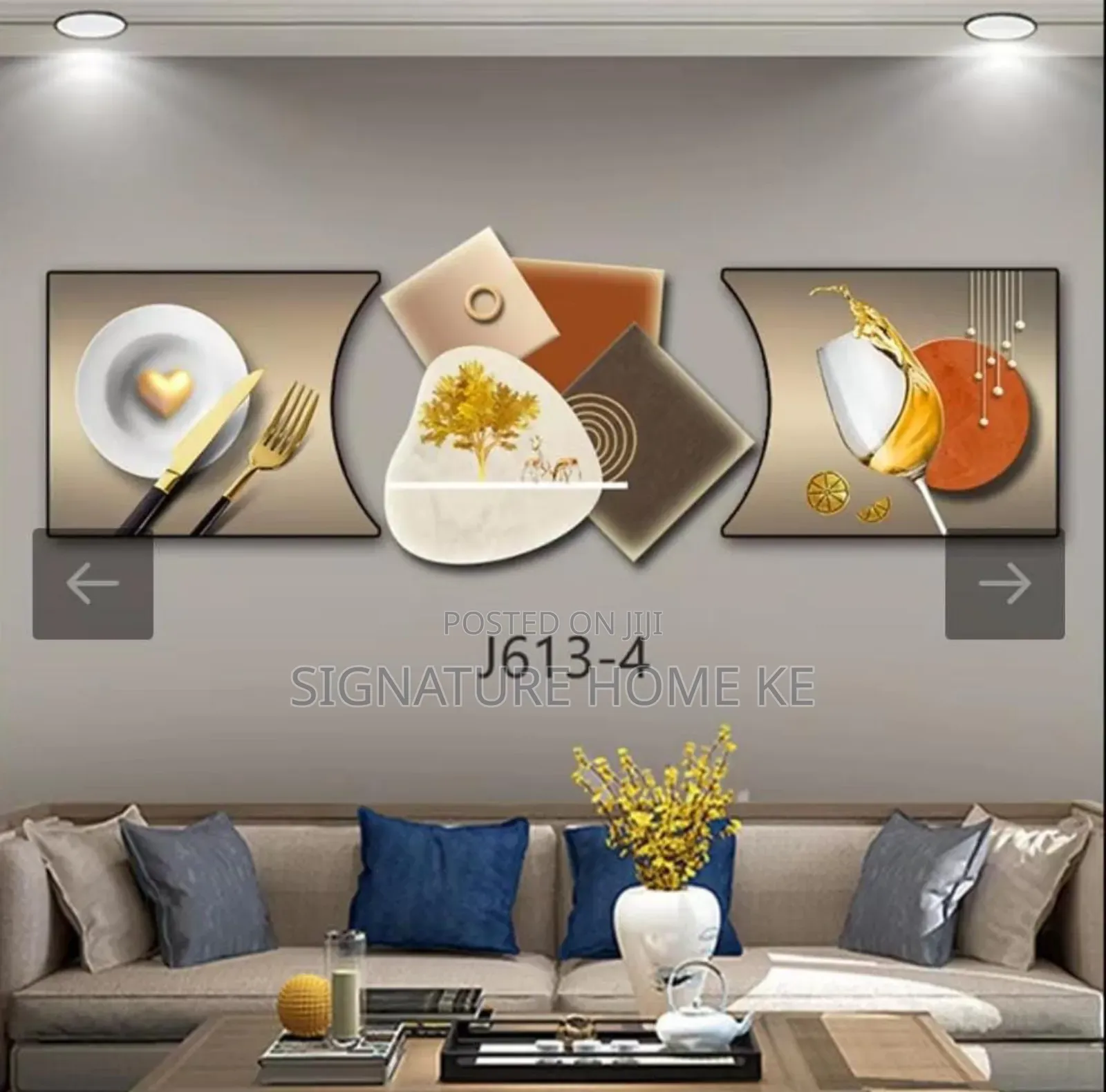 3pc 3 in 1 Elegant Wall Clock