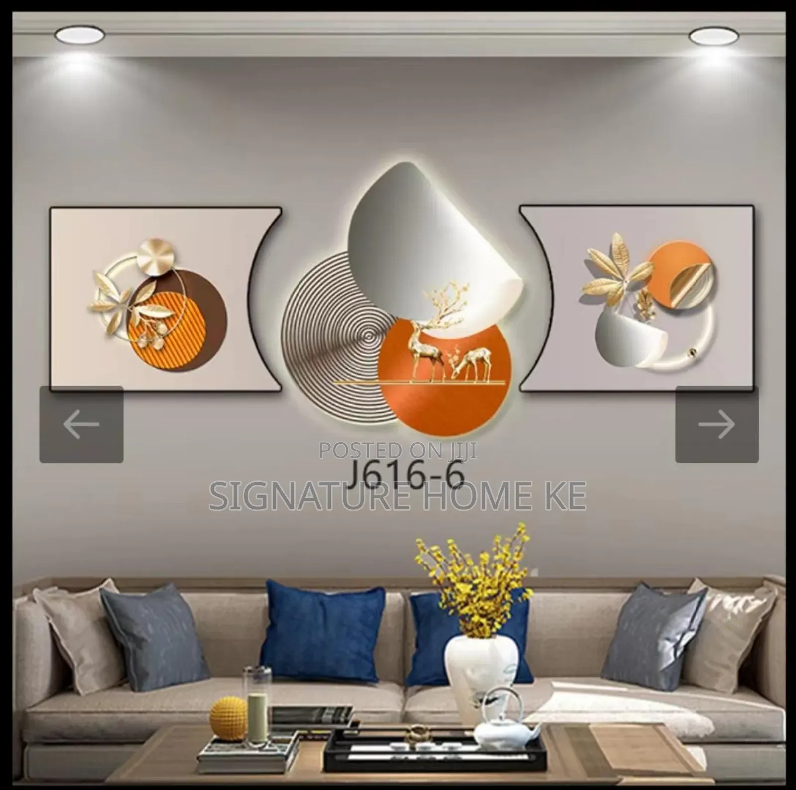 3pc 3 in 1 Elegant Wall Clock