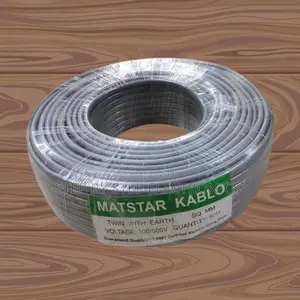 Cost-Effective 1.5mm 90m Twin With Earth Flat Electrical Wiring Cable