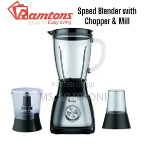 Rm597 Ramtons Speed Blender With Chopper Mill