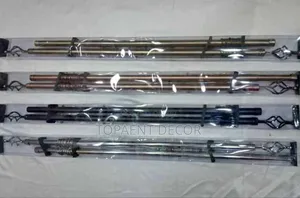 Adjust,Install,Admire Black, Brown, Silver and Gold Adjustable Rods
