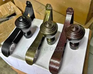 Brown,Antic Gold and Black Powder Coated Brackets and Flowers