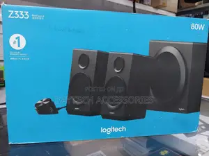 Logitech Z333 2.1 Speaker System With Subwoofer Rich Bass.