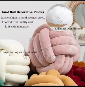 Knot Pillow Round Ball Home Decor Cushion