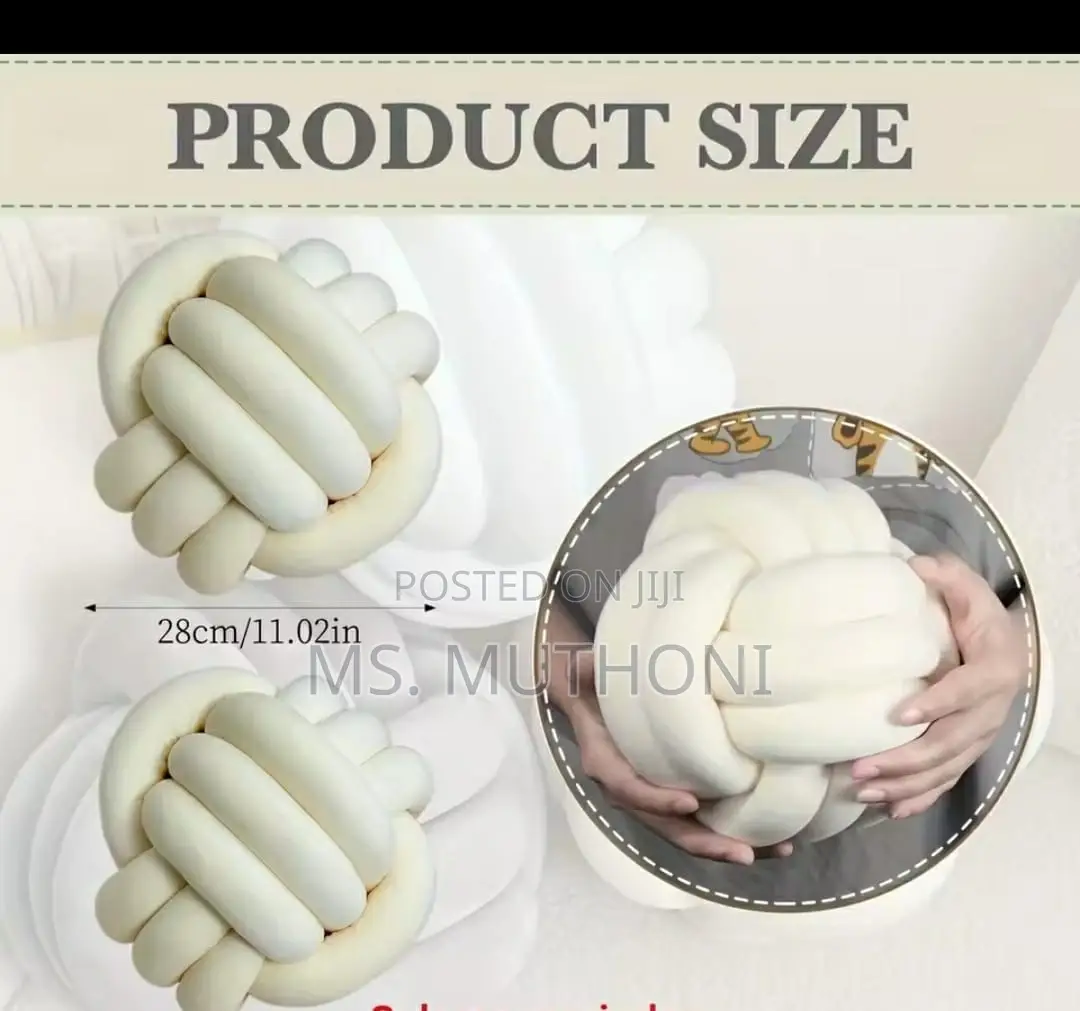 Knot Pillow Round Ball Home Decor Cushion