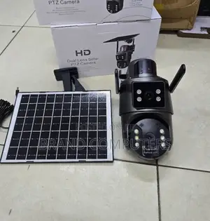 Ubox Wifi Solar CCTV Camera With Double Lens 6mp
