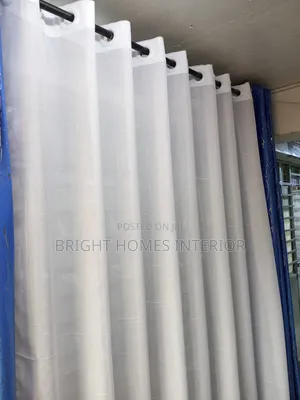 Plain White Sheers Stitched Available