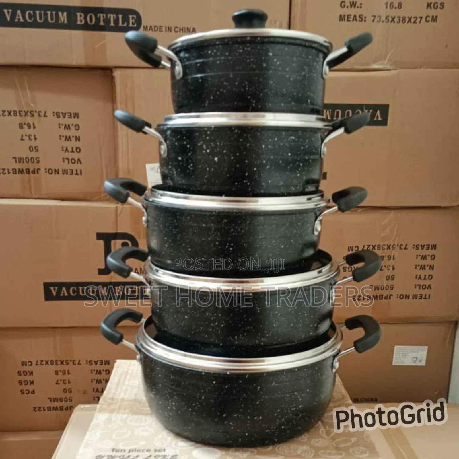 *James Pot Black Cookware Set