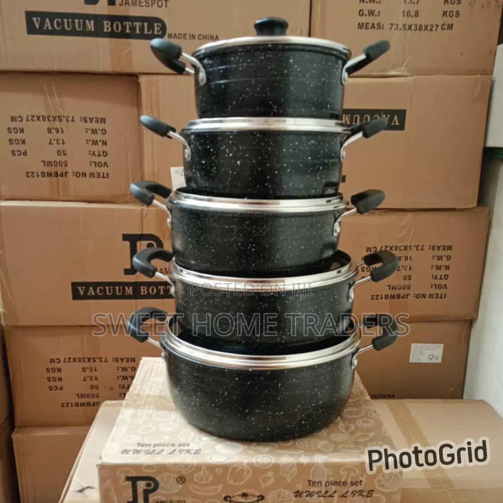 *James Pot Cookware Set* Granite