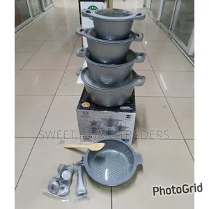 *_Bosch 11pc Cookware With Silicone Lid (Grey)