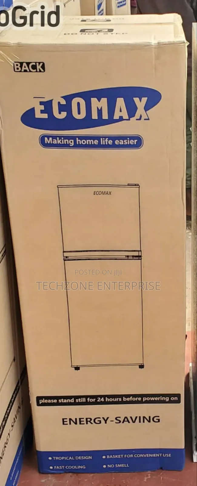 Ecomax 138 Litres Dark Silver Double Door Refrigerator
