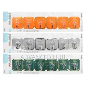 6in1 Colourful Strong Adhesive Hooks