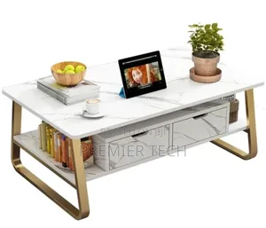 Coffee Table With Drawers, 120cm*60cm*, White Only