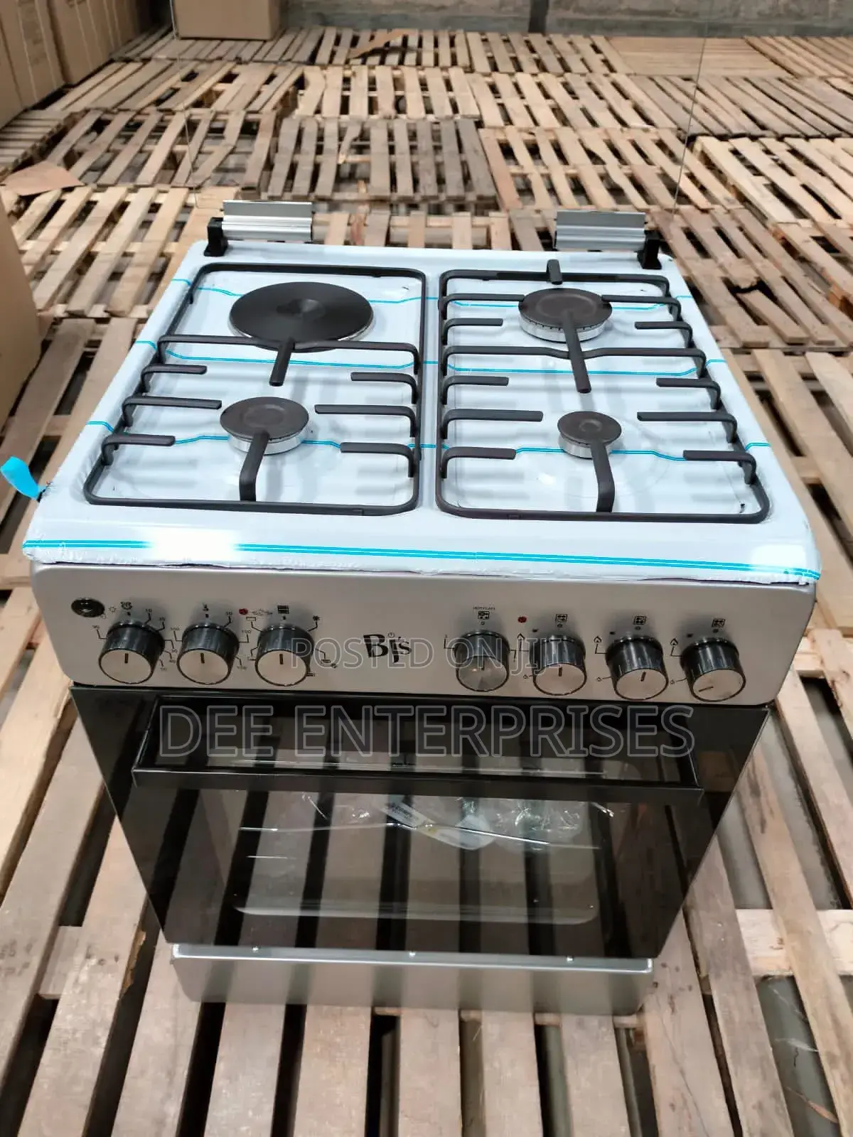 Elegance Enox Silver 60*60 BJS 3+1 Standing Cooker