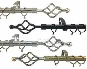 Extendable 2 Meters Double Curtain Rod