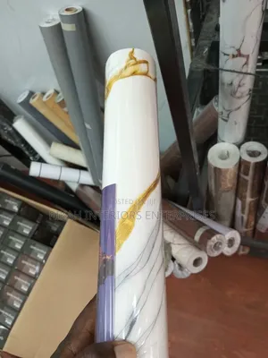 Grey,Gold and White Marble Wallpaper