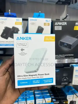 The Anker Maggo Power Bank (, Slim) a Portable Magnetic Power Bank.