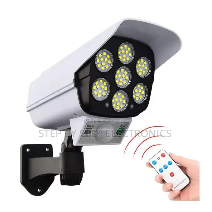 Solar Rechargeable Dummy Fake CCTV Camera Motion Sensor Solar Light
