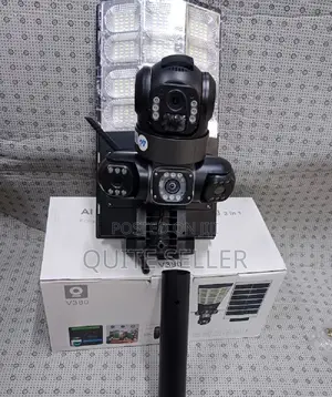 Solar Street Light With V380 4g (Simcarddual-Lens Monitoring Hd Camera