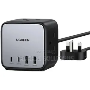 Ugreen Diginest Cube Power Strip (3ac Outlets + 65w 2a2c) Uk