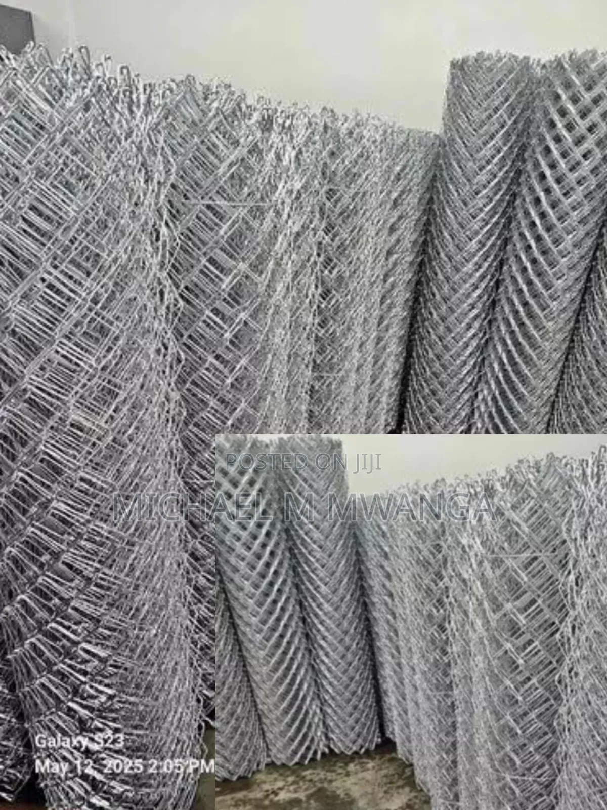 Durable Galvanized Chain Link, 4ft, 80x80, 12.5g