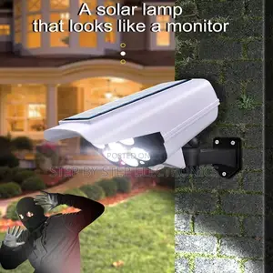 Realistic Looking Dummy Fake CCTV Camera Motion Sensor Solar Light
