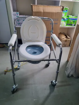 Toilet Commode With Caster Wheel