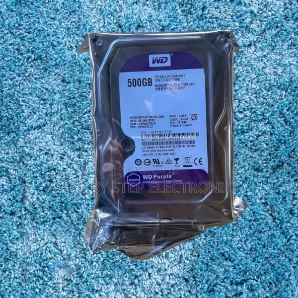 High-Performance Wd 500gb Purple Surveillance 3.5" Sata Hard Disk