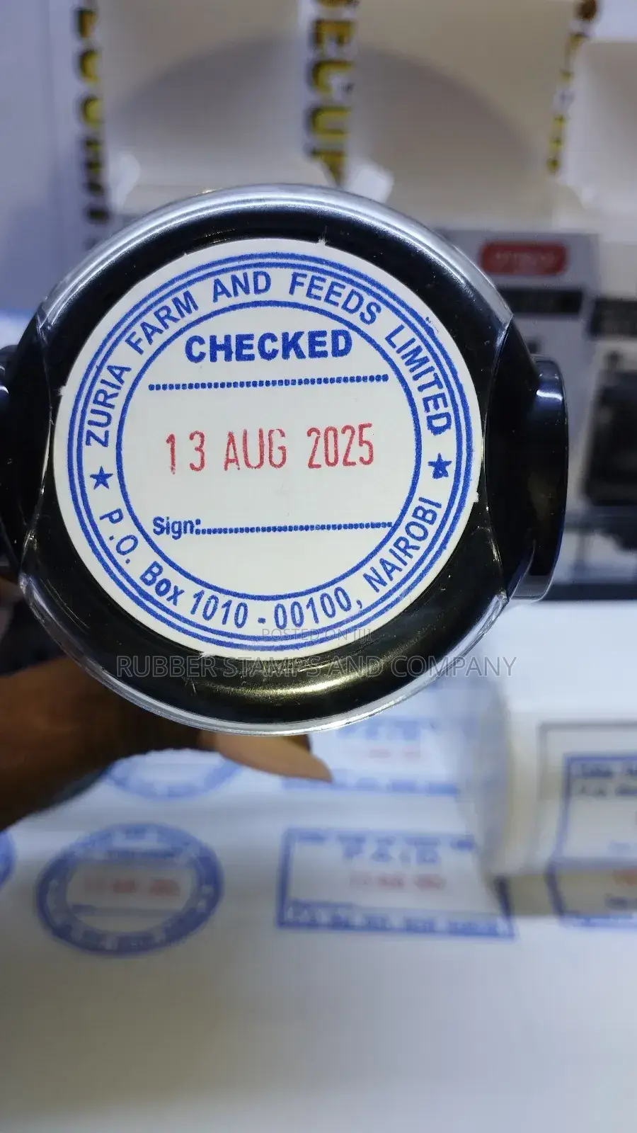 Amor Self Inking Rubber Stamps (Oval Rectangular, Circular) With Dates