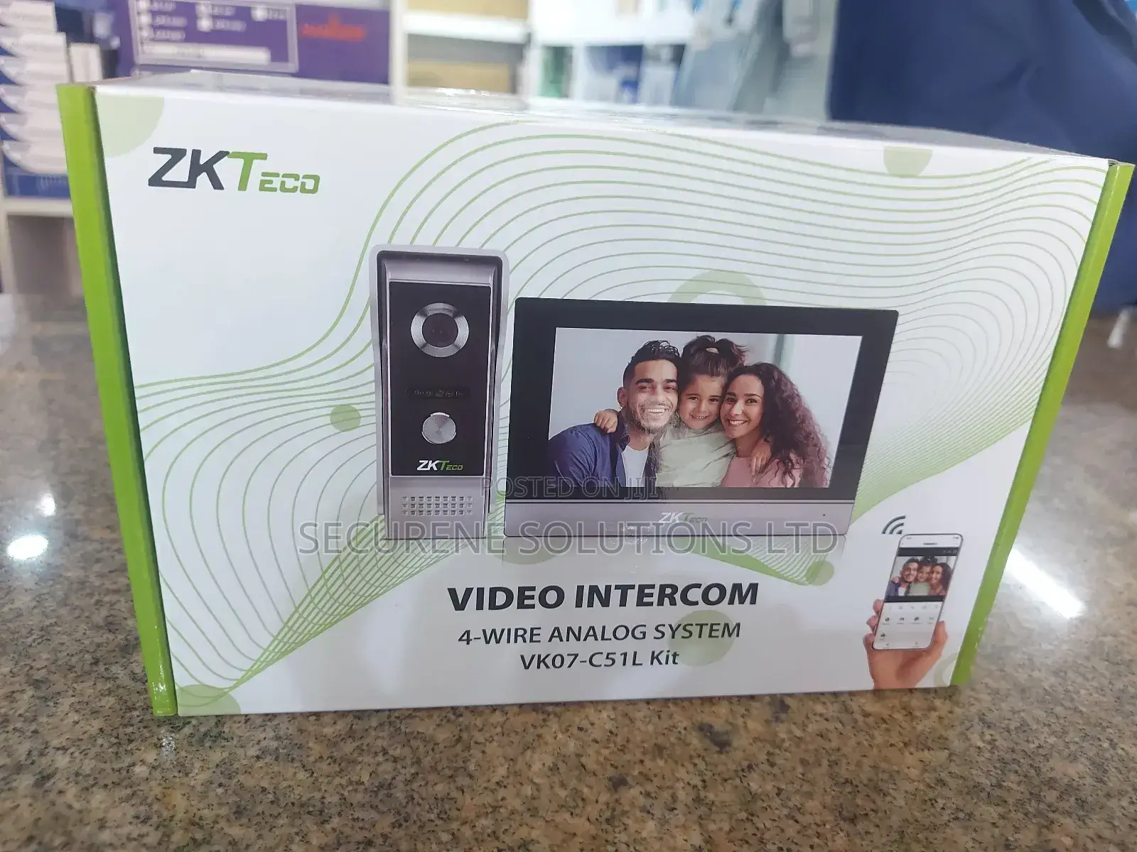 Zkteco Vk07-C51l Kit, a 4-Wire Analog Video Intercom System