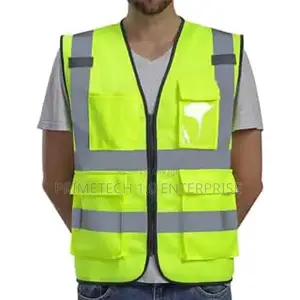 Reflective Vest With Zip And Pockets